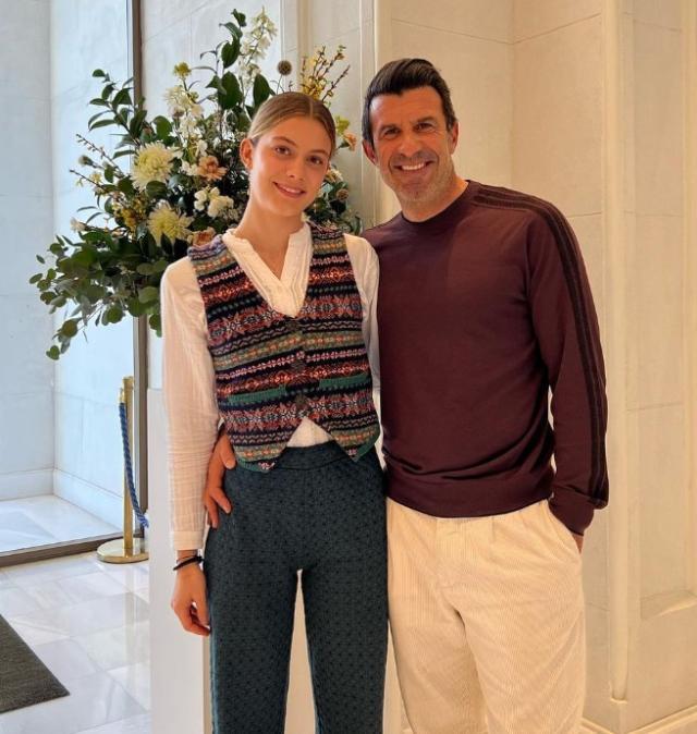 菲戈仨闺女美艳如花 大女儿跟西班牙国王表弟拍拖